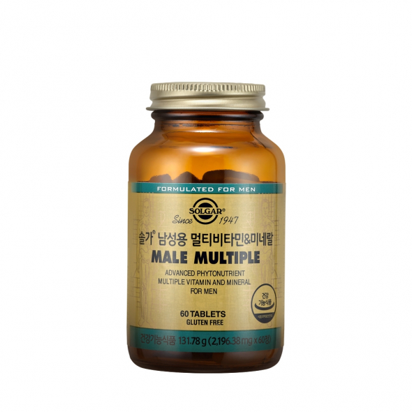 솔가 남성용 멀티비타민&미네랄 60정