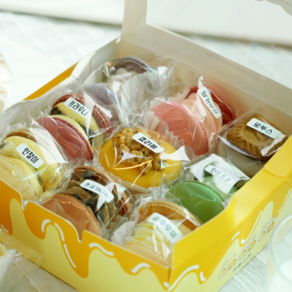 맛있는간식선물 거래처 선물 여자친구선물 뚱카롱선물세트 마카롱맛집 9구세트 [원산지:상세설명에 표시]