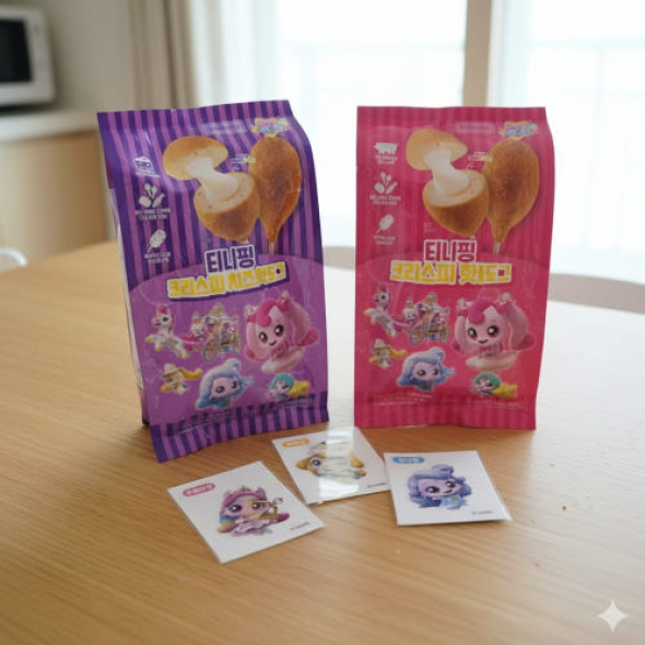 캐치티니핑 띠부씰 포함 크리스피 치즈 핫도그  5개입 어린이간식 간편식품 [원산지:상세설명에 표시]