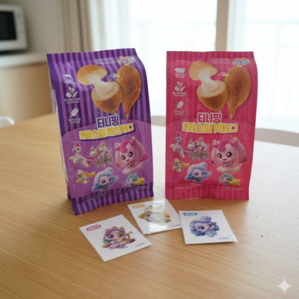 캐치티니핑 띠부씰 포함 크리스피 소시지 핫도그 5개입 어린이간식 간편식품 [원산지:상세설명에 표시]